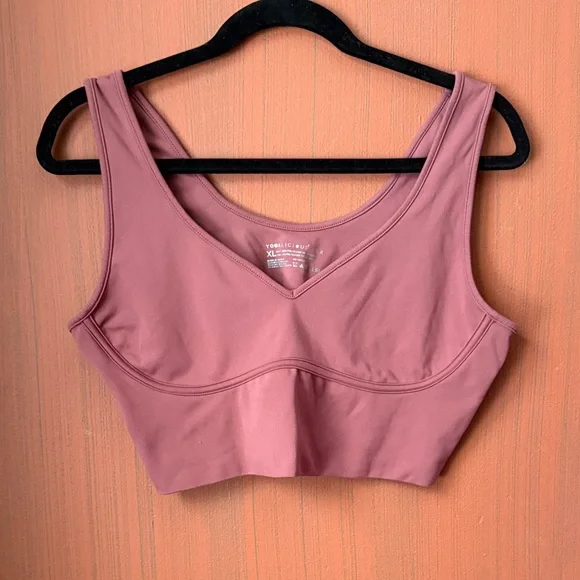 Yogalicious Mauve Sports Bra XL - Picture 1 of 3
